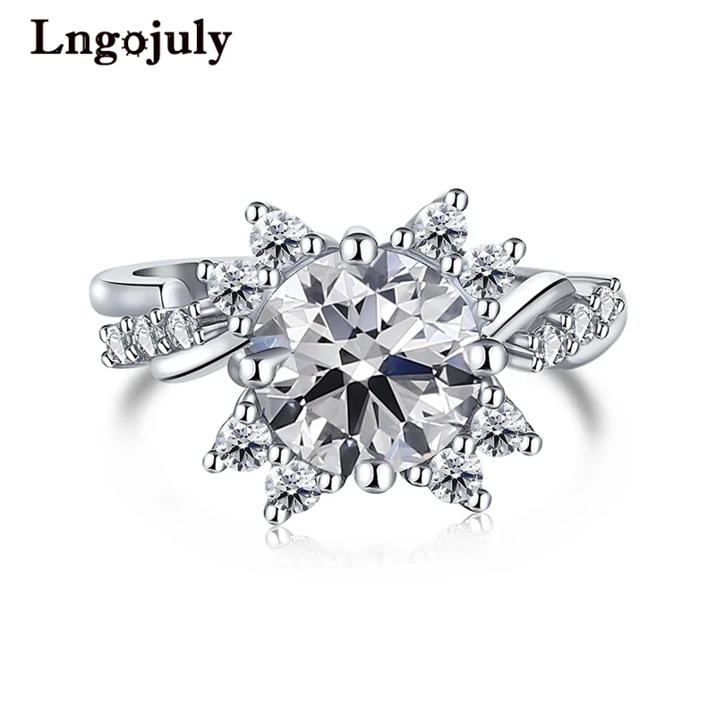 

Женское кольцо из серебра 925 пробы с фианитом, 5 А