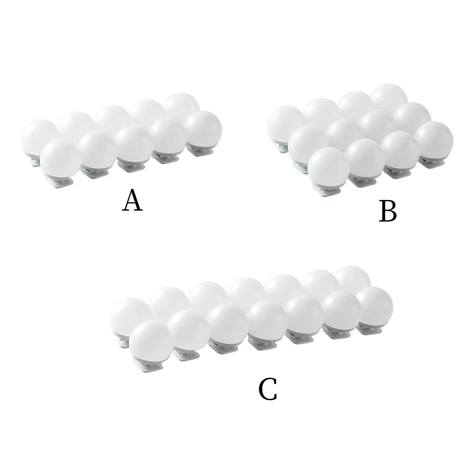 

Vanity Mirror Lights Dimmable Detachable for Restroom Decor Cosmetic Mirror