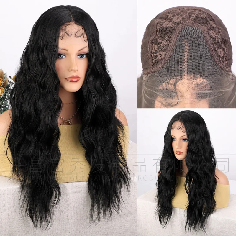 Парик для косплея в европейском и американском стиле женский длинный вьющийся