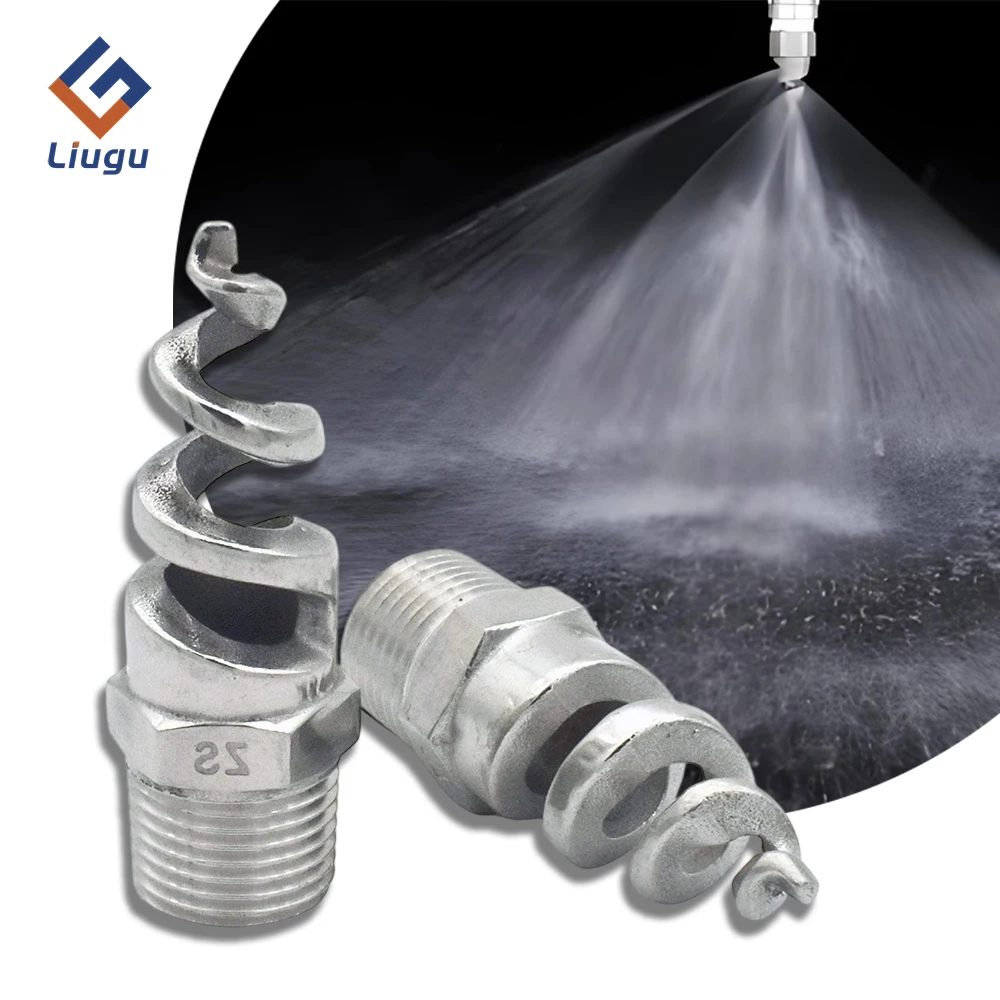 

Спиральное струйное сопло из нержавеющей стали 304, 1/4 дюйма, 3/8 дюйма, 1/2 дюйма, 3/4 дюйма, 1 дюйм, полноконусный спринклер с наружной резьбой для десульфурации, пожара и сада