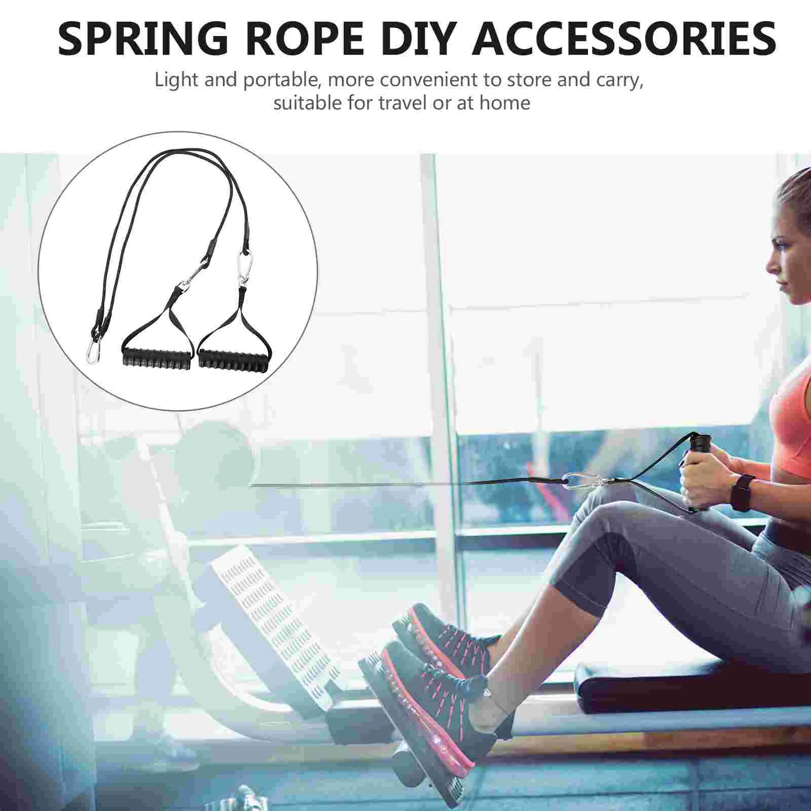 Ручка для фитнеса шкив кабель домашняя веревка бицепса веревки кабели насадка