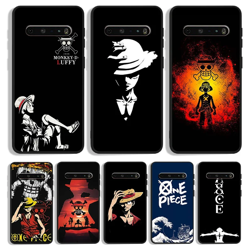 

Hot Japanese Anime One Piece Luffy Phone Case For LG K92 K71 K61 K52 K51S K42 K41S K50S K40S K22 Q60 V60 V50S G8X ThinQ Black