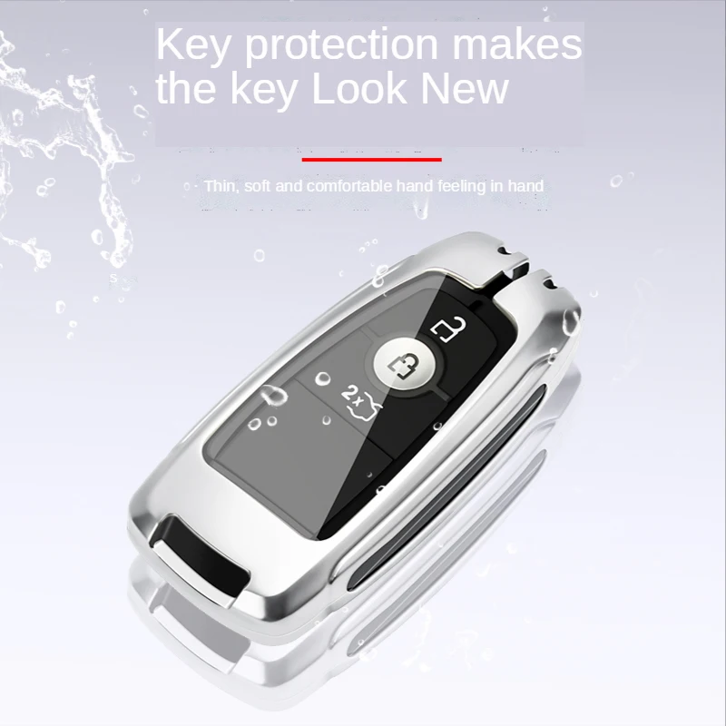 

The Key Case Is Applicable To Ford 2022 EVOS Fox Men's Mondeo Furui Ruijie Plus Explorer Car Key And Car Iinterior Accessories