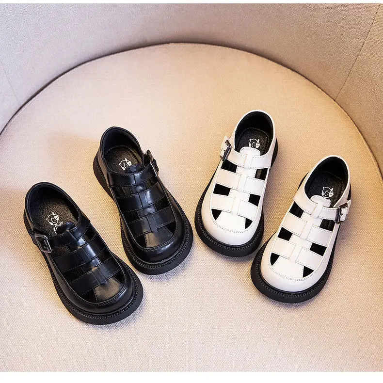 

Toddler Girl Shoes 2022 Summer New Breathable Sandals Baby Cute Walking Shoes Little Leather Shoes Girl Princess Shoes