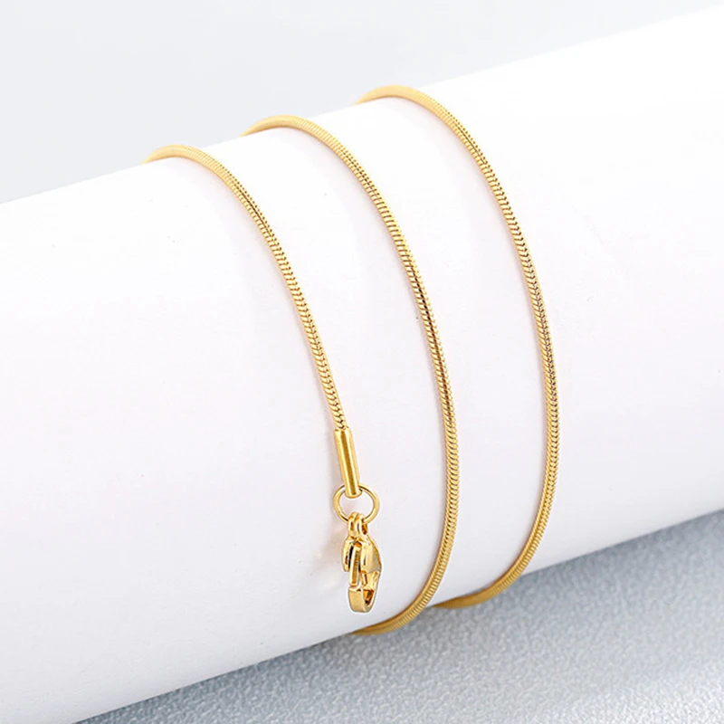 

Stainless Steel Necklace Fashion Jewelry Titanium Men's Accessories Women's Snake Chain