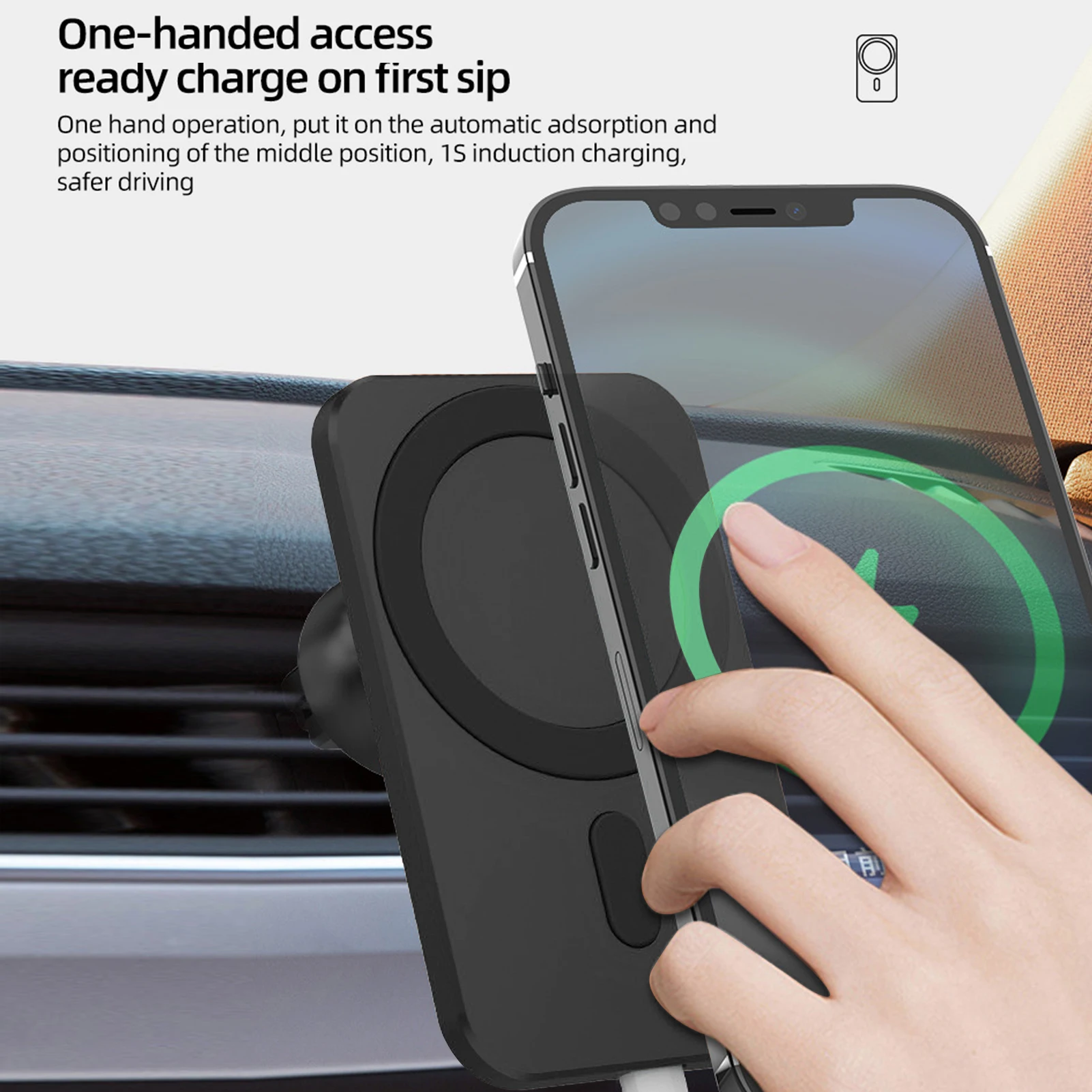 

Magnetic Wireless Fast Charging For 12 Induction Charges 15W Magnetic Power Bank Portable Mobile Phone Power Bank Holder