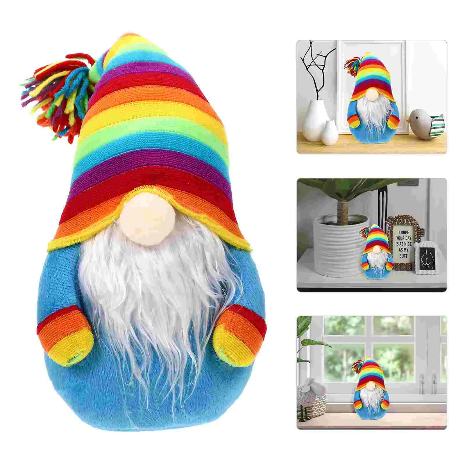 

Party Supplies Rainbow Gnome Adornments Faceless Ornament Gift Desktop Decor
