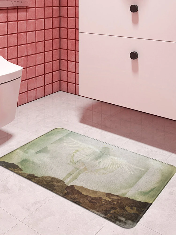 Коврик дверной с принтом ангела кухонный ковер для входной двери коврик ванной