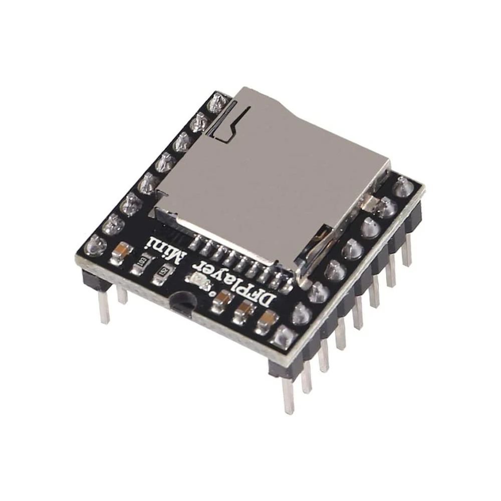 YX5200 DFPlayer Mini MP3 Player Module MP3 Voice Decode Board Supporting TF Card U-Disk IO/Serial Port/AD for Arduino