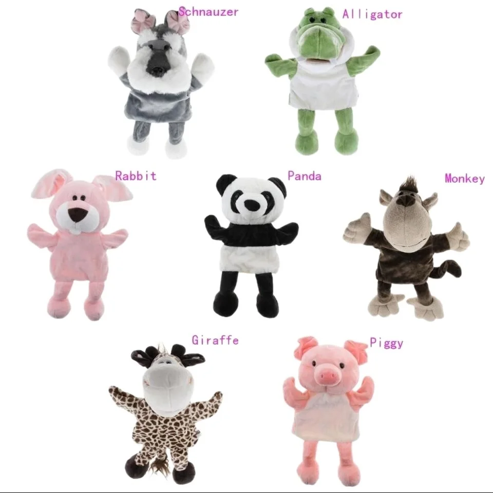

Soft Plush Animal Doll Hand Puppet with Movable Mouth Kids Toy