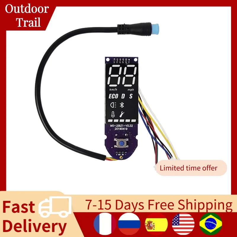 

Upgrade Dashboard for Xiaomi M365 Scooter BT Circuit Board W/Screen Cover Scooter Accessories Dashboard Speed Display