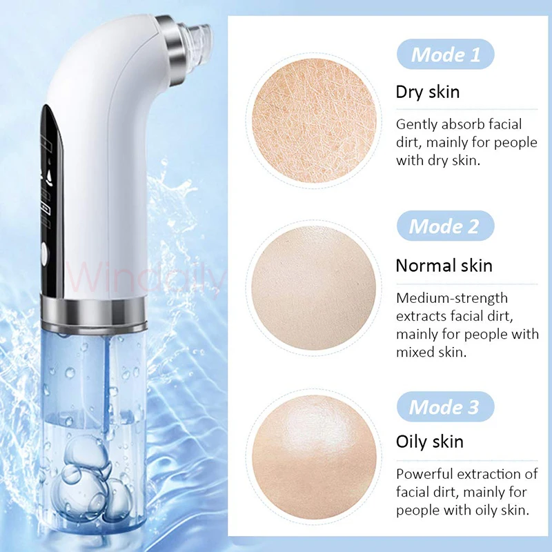 2022 Blackhead Remover Pore Vacuum Cleaner Electric Micro Small Bubble Facial Cleasing Machine USB Rechargeable Beauty Device |