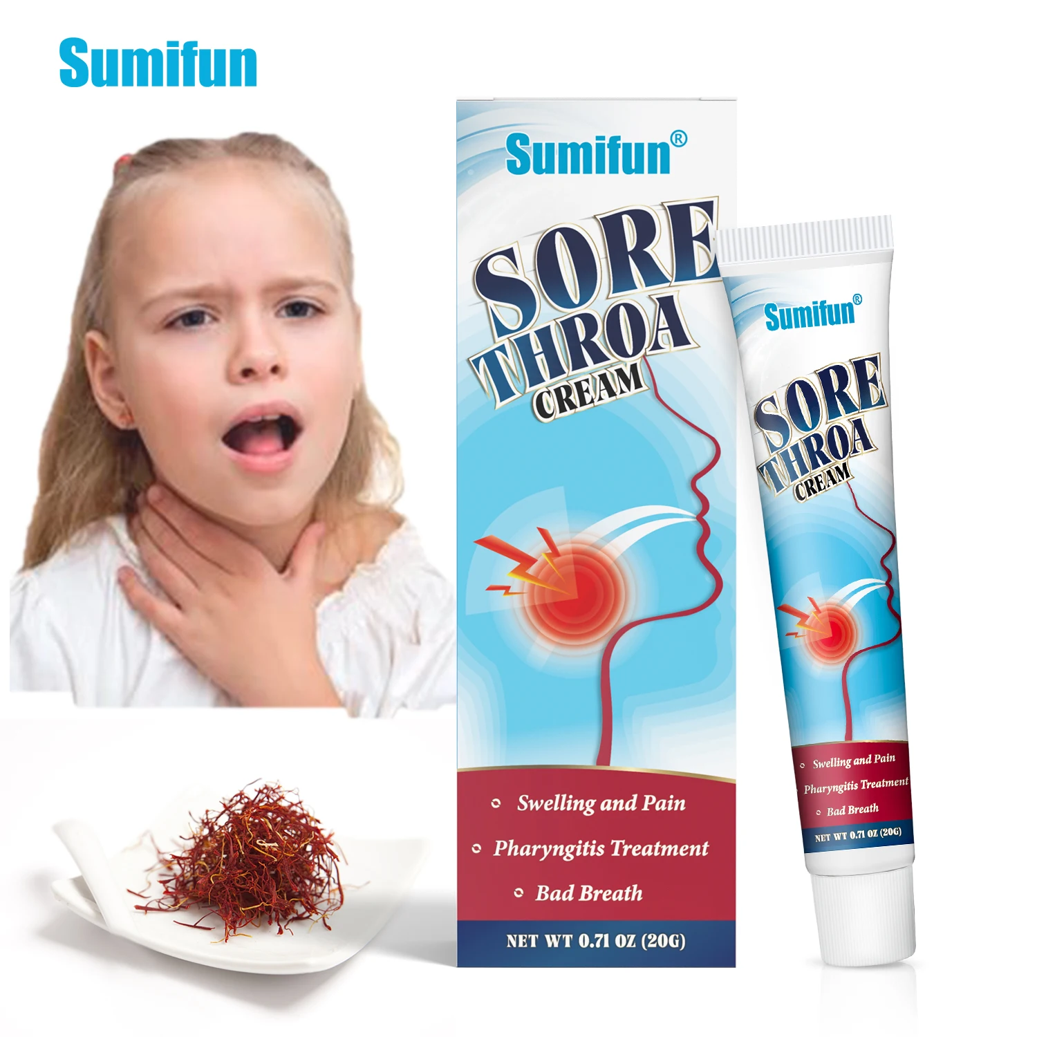 Мазь Sumifun для лечения болей в горле крем снятия хронического лекарства от