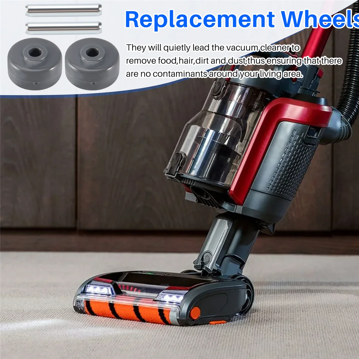 1 пара сменных колес для пылесоса подходящих моделей NV350 NV351 NV355 NV356E NV500 NV501