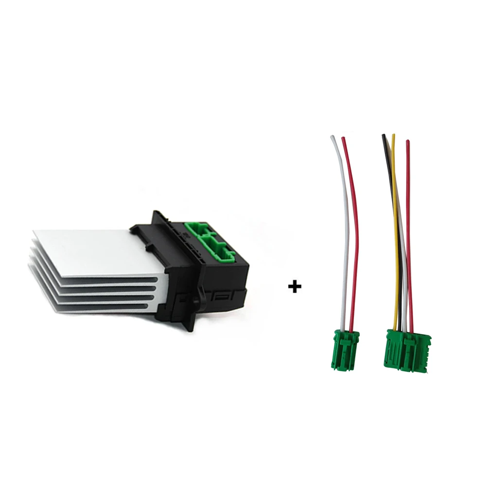 

Резистор нагревателя с соединительным проводом 6441L2 7701207718 7701048390 F657165W для Renault Citroen C2 C3 C5 Peugeot 406 107