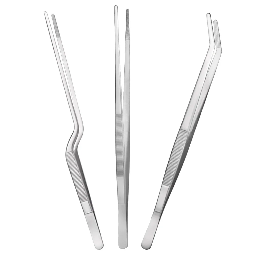 

Stainless Steel Tweezers Food Clips Kitchen Supplies Chef Dishes Tongs Cooking Tool Fish Bone Picker Accessories