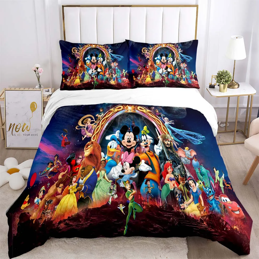 

Комплект постельного белья Zoobies из сериала «герои Диснея», Комплект постельного белья с наволочкой, подарок принцессе для девочек, для односпальной и двуспальной кровати