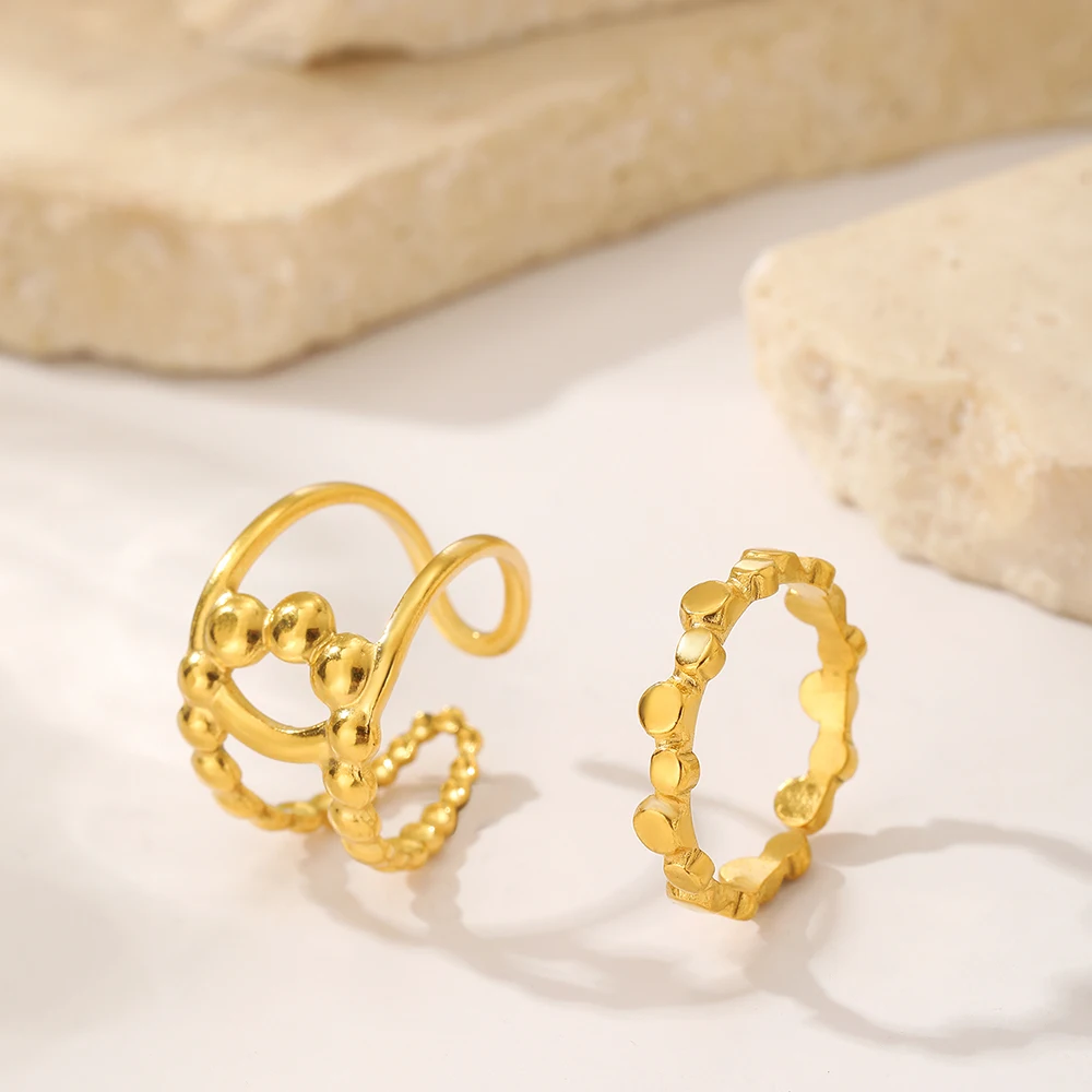 Кольцо из нержавеющей стали геометрическое Формирующее двойное крестообразное