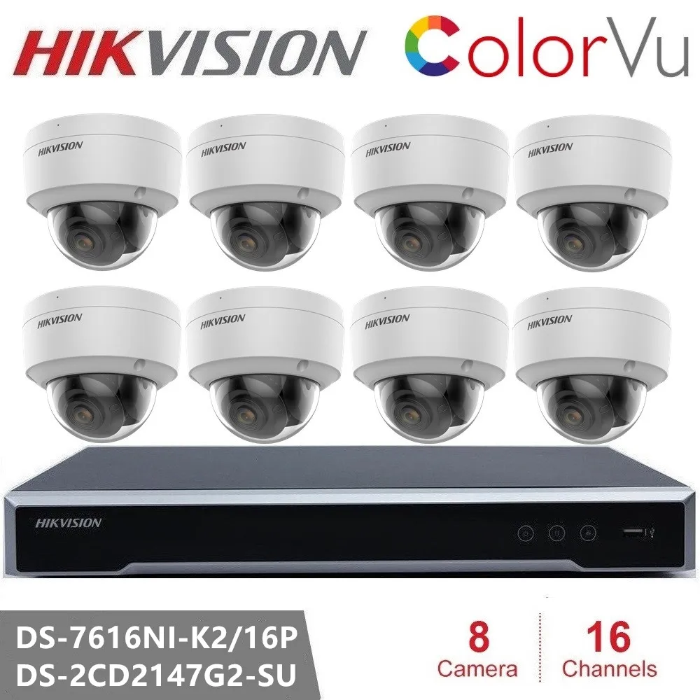 

IP-камера видеонаблюдения Hikvision, 4 МП, POE, встроенный микрофон