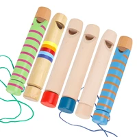 wooden pulling wooden flute childrens early education musical instrument toy pulling whistle voice changing wooden flute