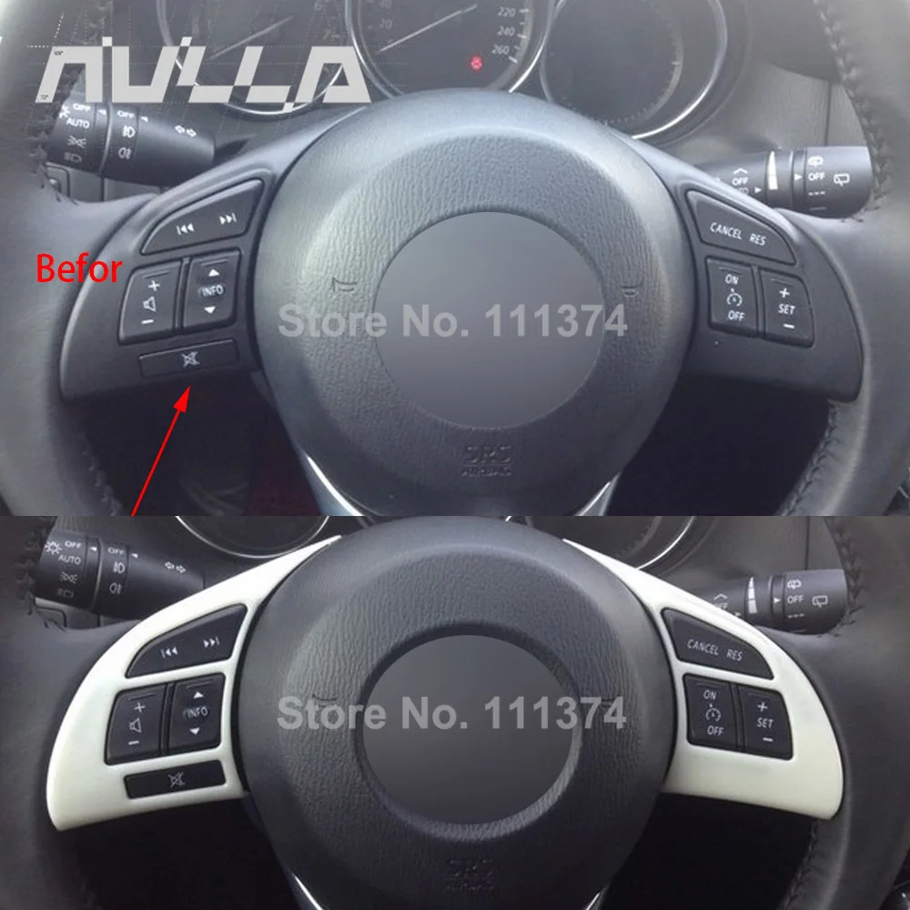 

Хром для Mazda Cx5 Cx-5 2012 2013 2014 2016 2015 внутренняя кнопка переключения рулевого колеса панель отделка рамы аксессуары