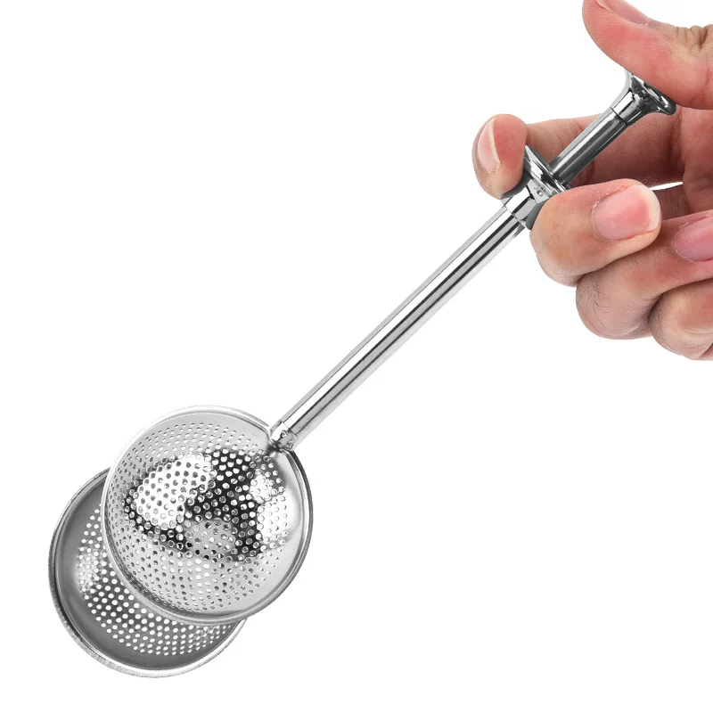 

Telescopic Tea Ball Infuser with Long Handle Stainless Steel Tea Infuser Strainer Herb Spice Loose Leaf Filter Teaware Accessory