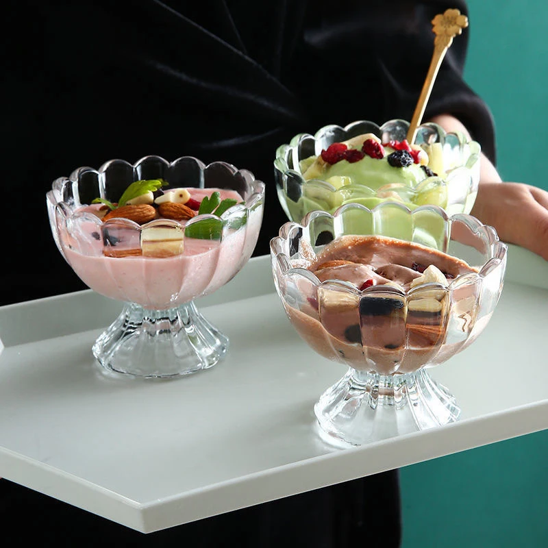

Cocktail Glass Dessert Cup Simple Goblet Ice Cream Bowl Thickened Cold Drink Juice Salad Milkshake Cup