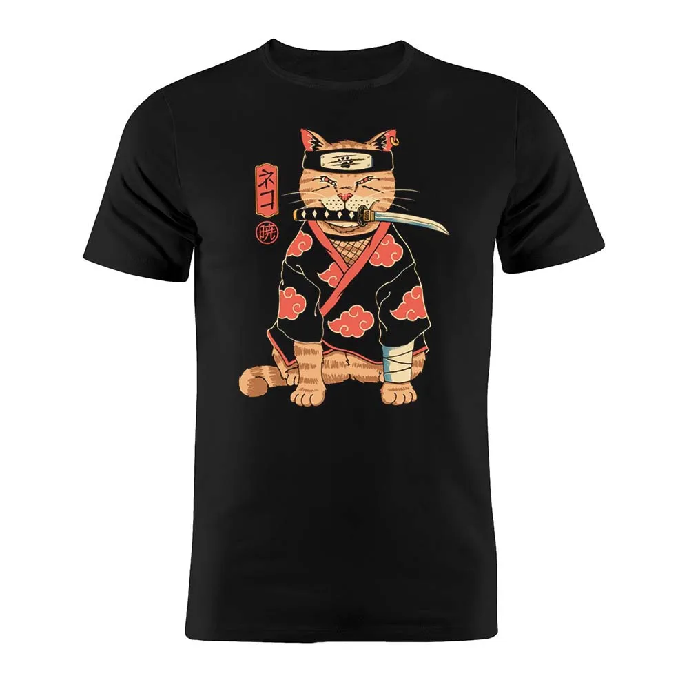 

Cotton Unisex T Shirt Ronin Cat Artwork Tee