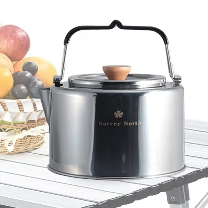 na kawę i herbatę 1 л. Znakomity czajnik do herbaty kawy. Naczynia kempingowe z kuchenką odpływu herbaty.