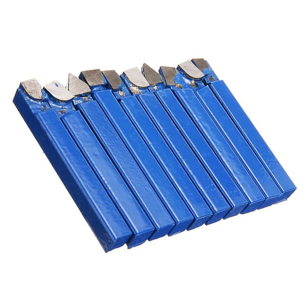 

Bit Carbide Lathe Tool Metalworking Set Supplies Tilting Turning Wear Resistance Welding 1/4’’ 10Pcs Brand New