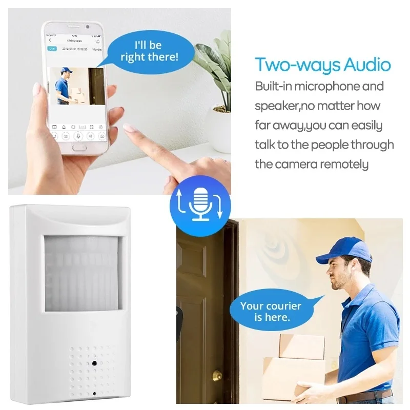 2MP 5MP HD Внутренняя невидимая Wi-Fi камера 940 ИК ночного видения Мини Беспроводная