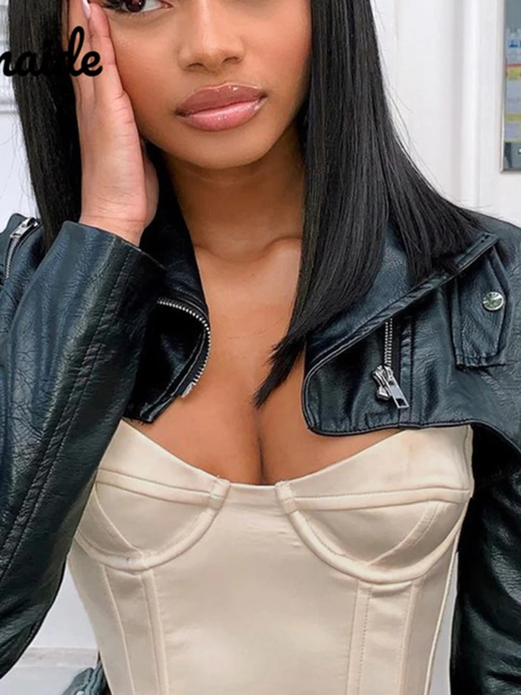 Женский атласный корсет с открытыми плечами Zenaide клубный укороченный топ и