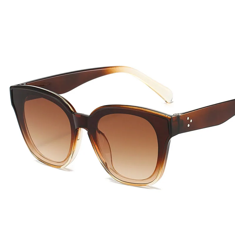 Брендовые солнцезащитные очки в оправе кошачий глаз роскошный классический