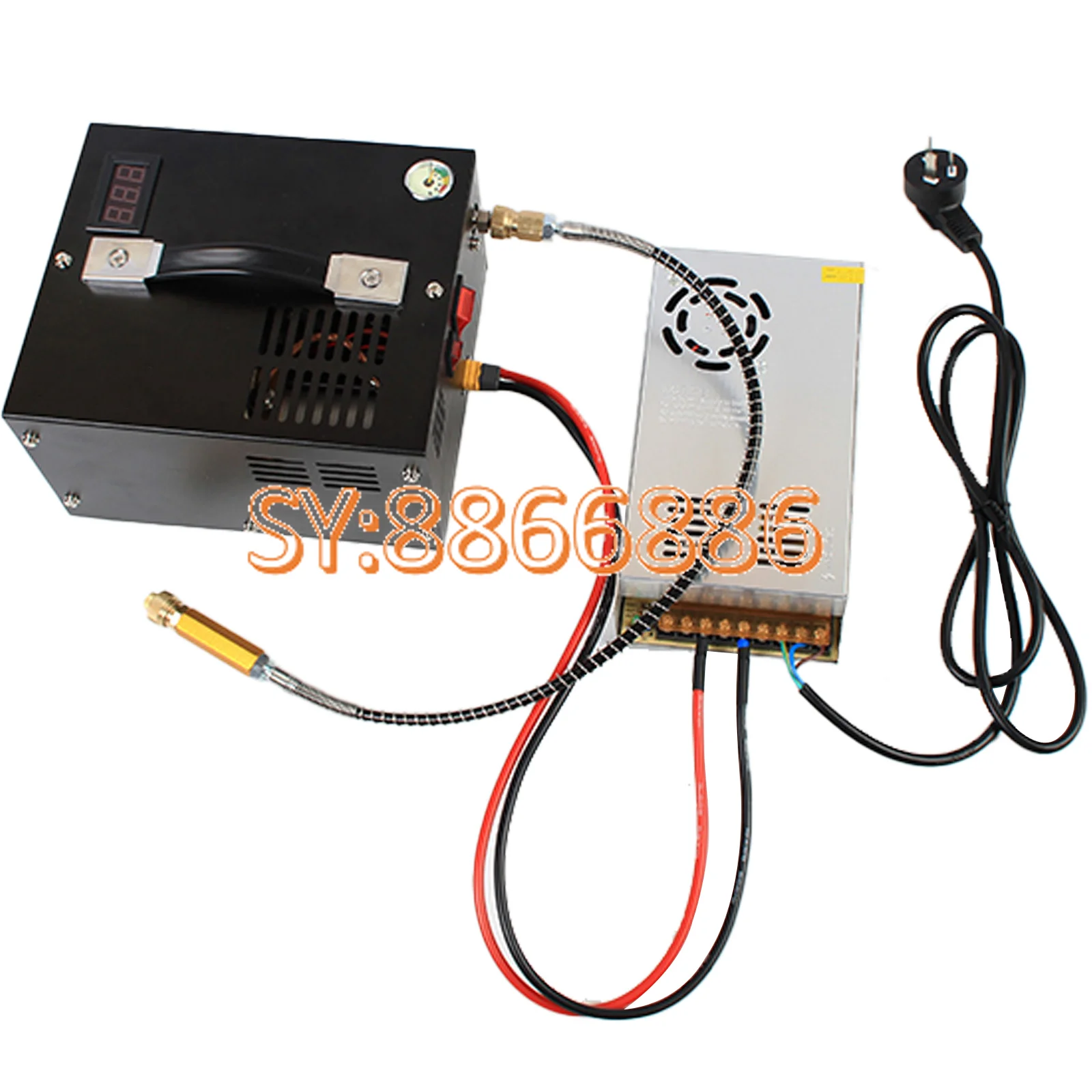 Portable 12v High Pressure Pump Car Pump With Transformer Inflator Diving Tyres