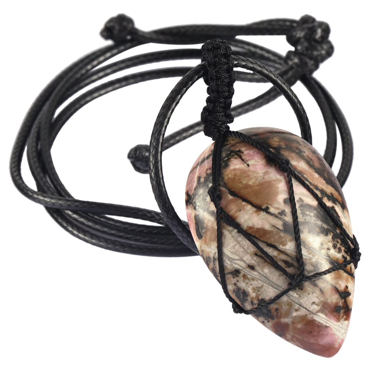 Ожерелье из натурального хрустального камня в форме лечебной капли воды, ожерелье из драгоценных камней, амулет Luckt для женщин и мужчин, ювелирные изделия