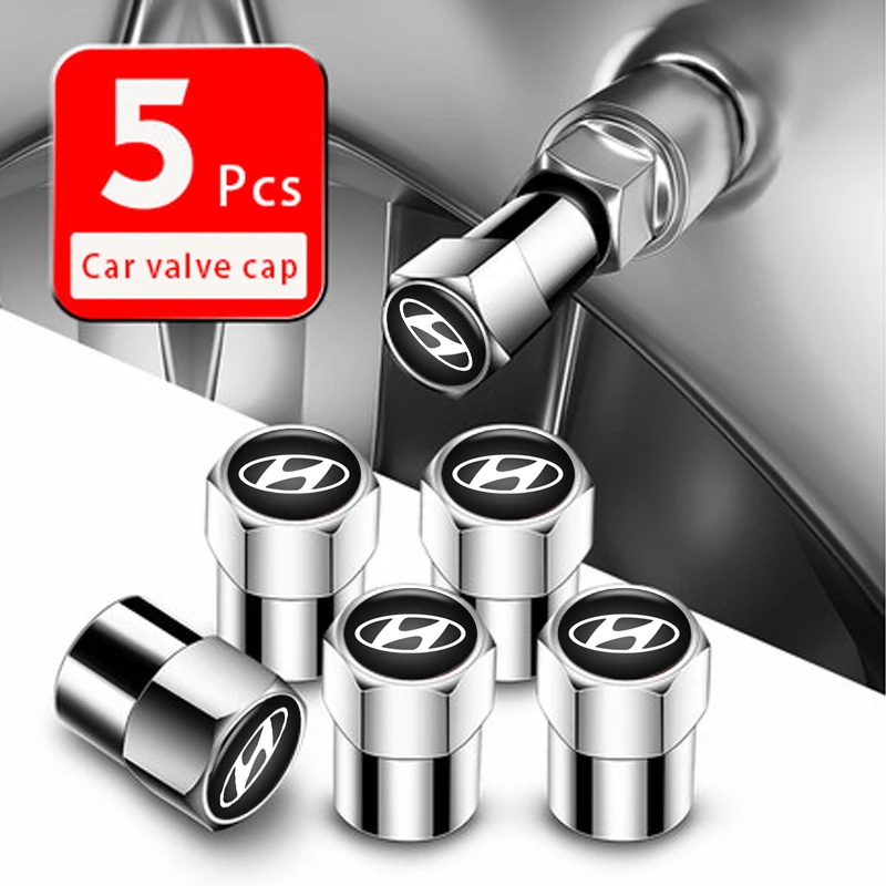 

Car Wheel Tire Valve Caps Tyre Rim Stem Covers Protection For Hyundai Accent Solaris Tucson Getz Ix35 Santa Fe Auto Accessories