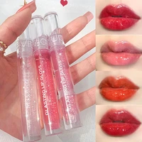 mirror water lip gloss lip glaze transparent glass lip oil waterproof liquid lipstick lipgloss lips cosmetics 4 colors tslm1