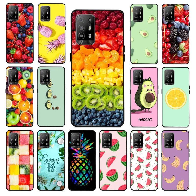 

Fruit watermelon avocado Pineapple Phone Case for OPPO A54 A74 A94 A53 A53S A9 A5 A15 A91 A95 A73 A31 A52 A93 A92