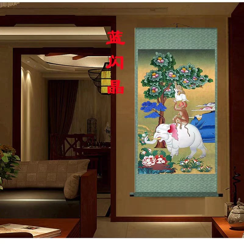 Роскошные четыре руины подвесные картины в тибетском стиле гармоничные