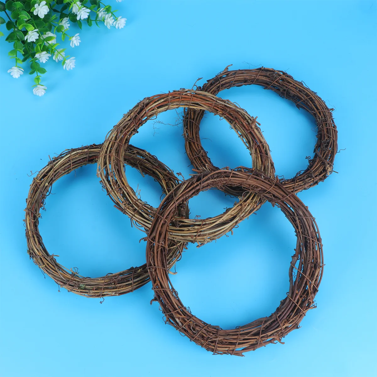 10 шт. кольцо из натурального ротанга сушеные лозы гирлянды венки для входной