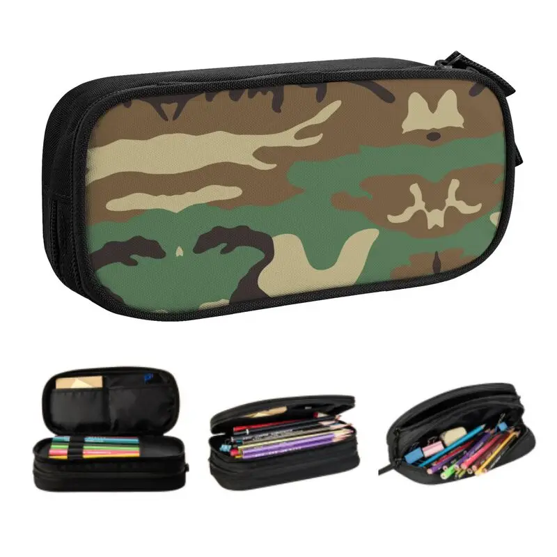 

Милые американские военные камуфляжные пеналы с рисунком леса для карандашей большой емкости армейский Тактический Камуфляжный пенал школьные принадлежности