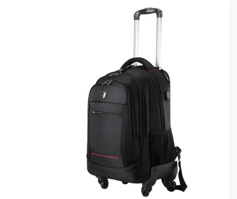 Men Business Travel Luggage bag women carry on hand luggage rolling backpack bag travel Trolley Bags on wheels wheeled backpack