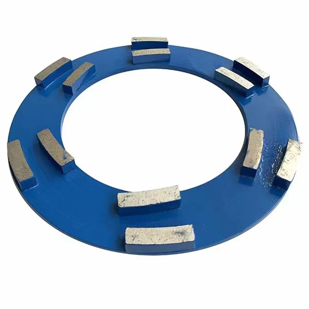 Diameter 240mm Diamond Grinding Wheel Sintered Metal Block For Epoxy Solidified Terrazzo Concrete Floor