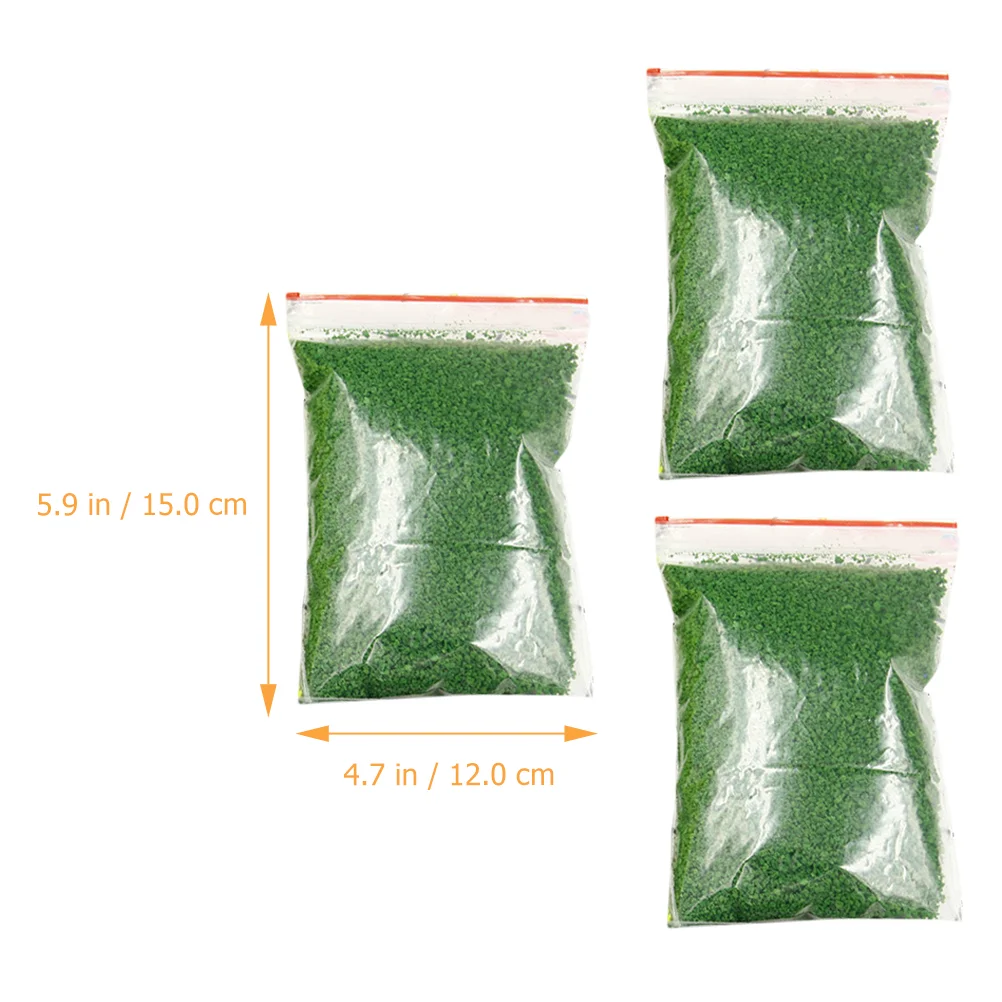 3 пакета искусственный газон материал растения макет сцены декор разбросная
