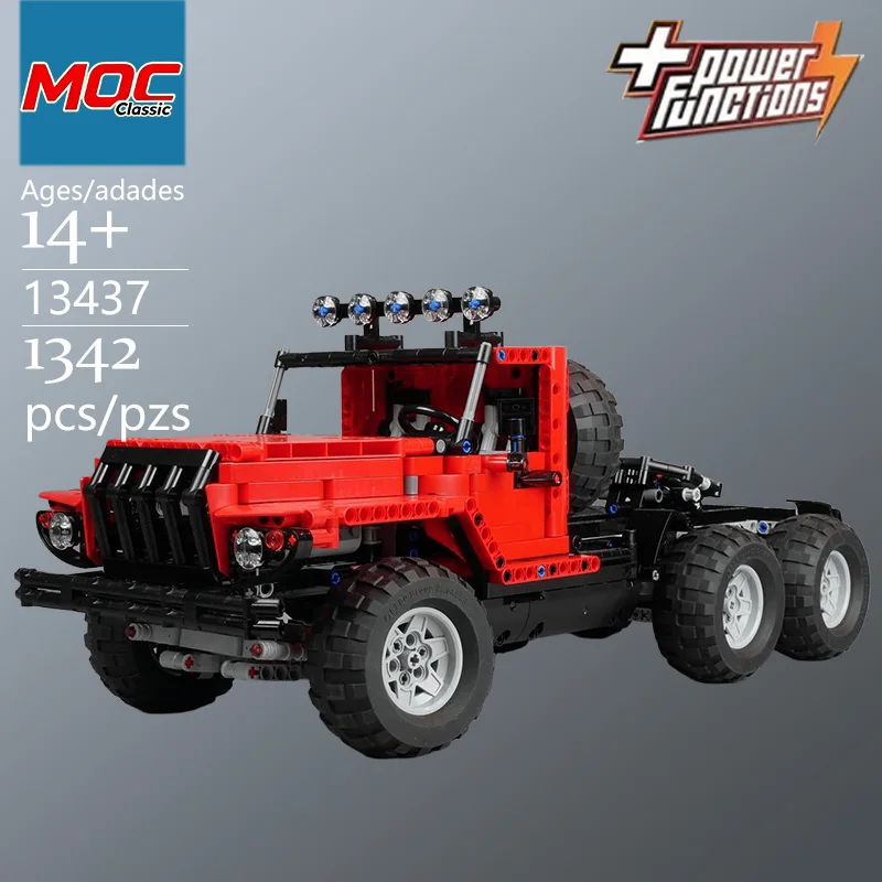 Фото Индивидуально разработанная модель внедорожника MOC 6X6 Technic - Модная развивающая игрушка - Веселый конструктор - Подарки на праздники №2