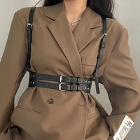 women sexy pu leather harness body chest lingerie belt straps suspenders goth harajuku belts punk bondage cage waist chain