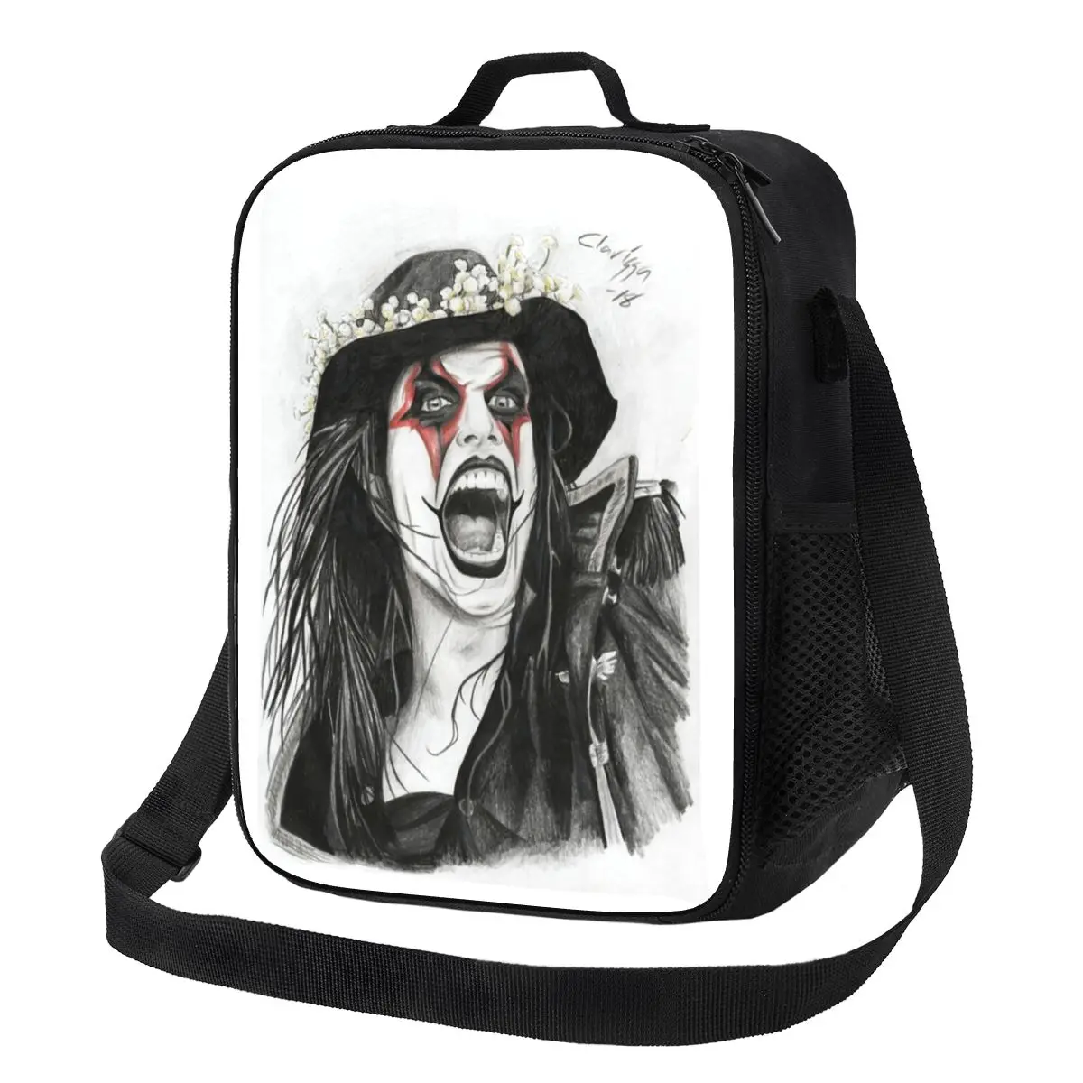 

Сумка для ланча с металлической лентой, портрет Йоханнеса эккерстрома от Аватара, сумка-холодильник для еды, охлаждающая Рабочая Термосумка