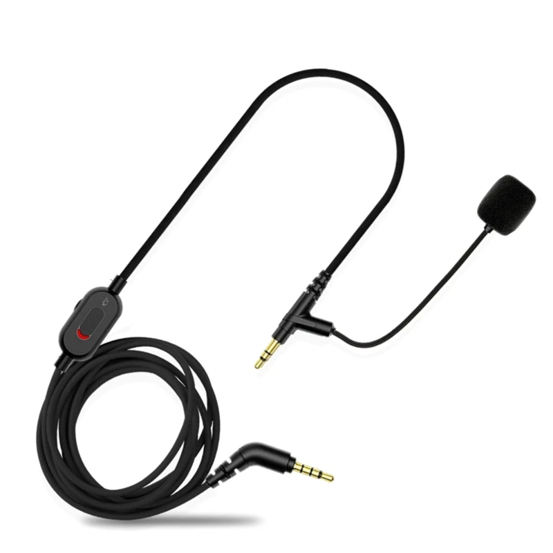 

Headphone Cable 3.5mm Extension Cord with Boom Microphone Applicable for WH-1000XM4/1000XM3 Gaming Headsets