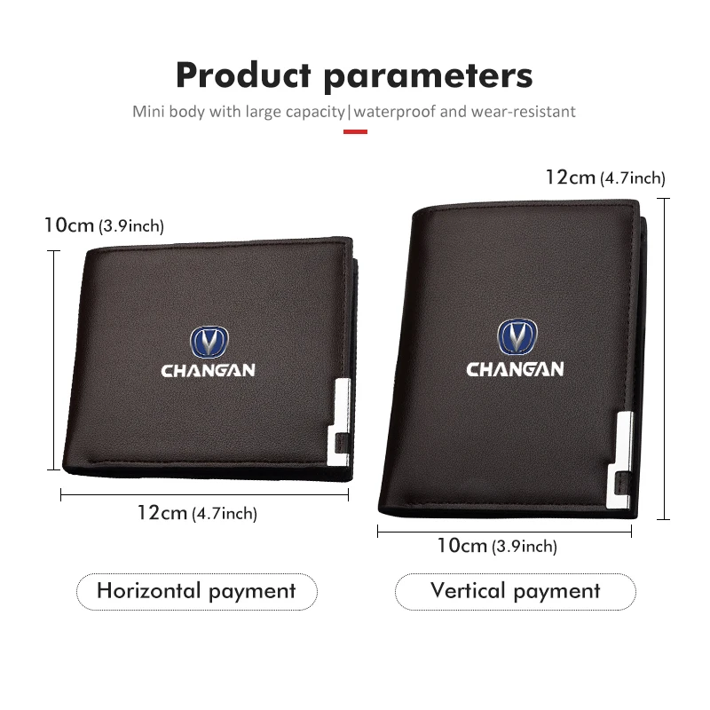 Автомобильный короткий подлинный Модный стильный Складной Карманный Кошелек