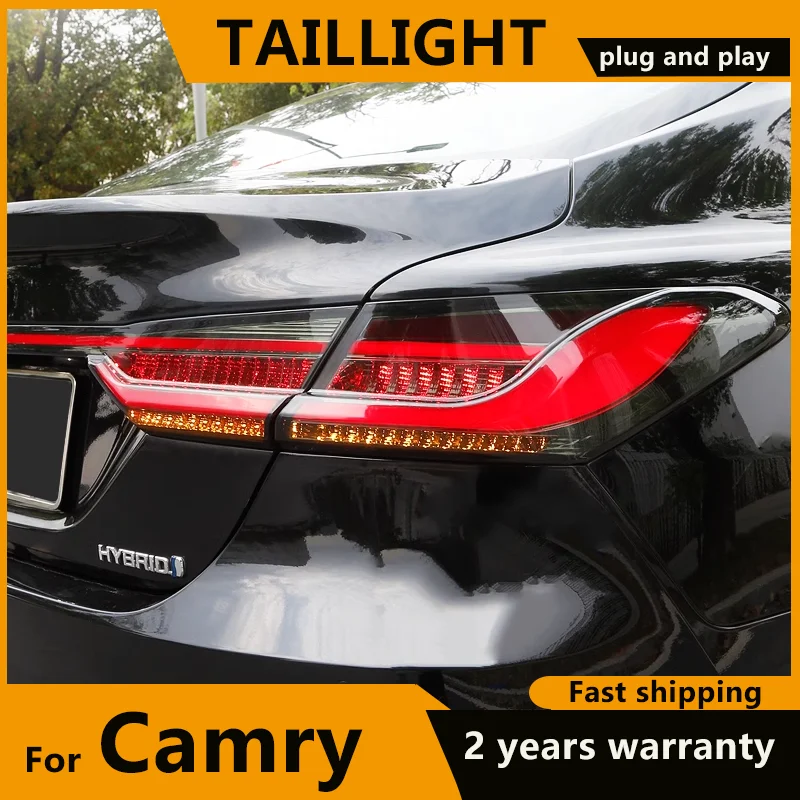 Задние фонари для Toyota Camry 2018-2023 задние в сборе светодиодный динамический сигнал
